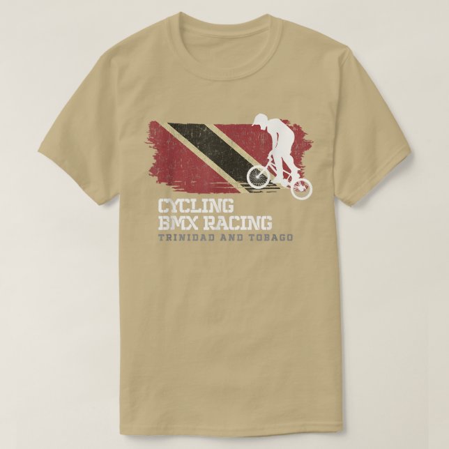 Camiseta BMX Bike Rac de ciclismo de bandera de Trinidad y  (Diseño del anverso)