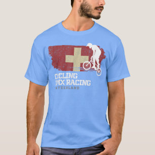 Camiseta BMX Bike Suiza Bandera Ciclismo Carreras BM