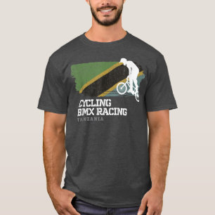 Camiseta BMX Bike Tanzania Bandera Ciclismo Carreras BMX