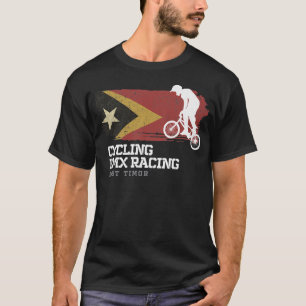 Camiseta BMX Bike Timor Oriental Bandera Ciclismo Carreras