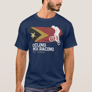 Camiseta BMX Bike Timor Oriental Bandera Ciclismo Carreras