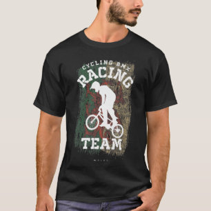 Camiseta BMX Bike Wales Bandera Ciclismo Carreras BMX
