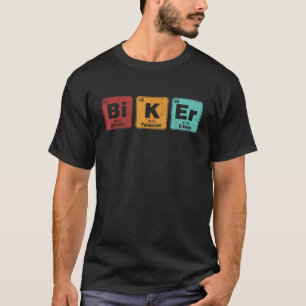 Camiseta BMX Biker Bicicleta Tabla Periódica Ciencia Químic