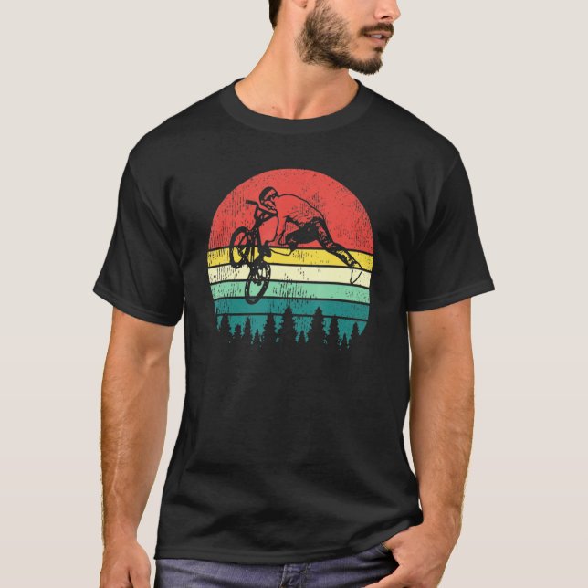 Camiseta Bmx Biker Carreras Retro Vintage Sunset (Anverso)