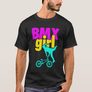 Camiseta Bmx Chica Bicicleta Rider Racer Stunts Gift