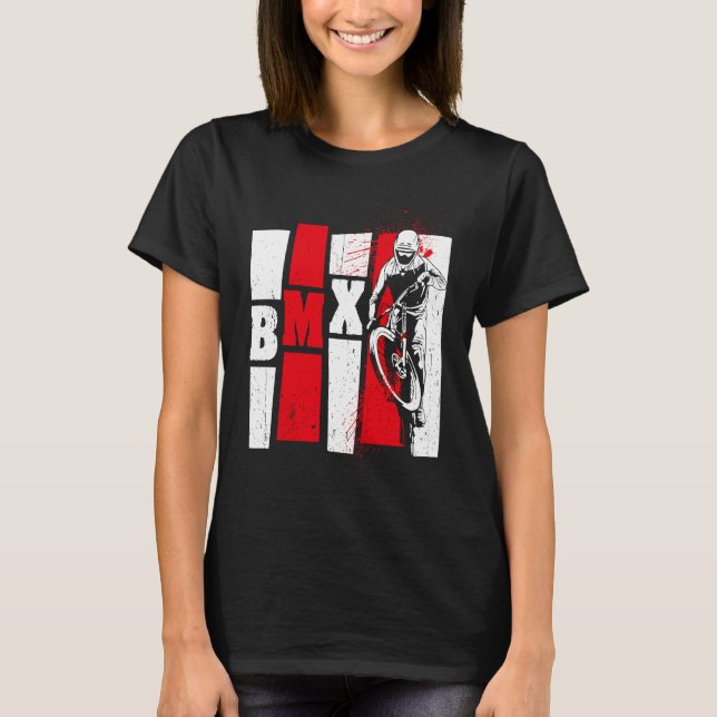 Camiseta BMX cool retro fan  for kids men and women (Anverso)