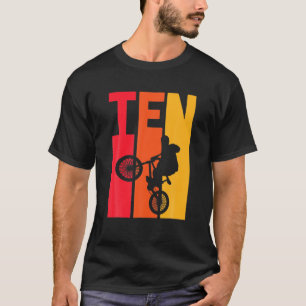 Camiseta BMX De 10 Años De Edad Boys Fiesta De Cumpleaños E