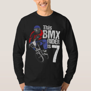 Camiseta BMX De 7 Años De Edad Fiesta De Cumpleaños Niños B