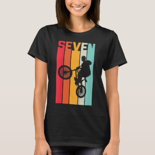 Camiseta BMX de 7 años Regalo de cumpleaños Fiesta niños Di