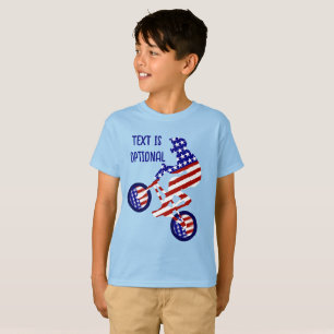 Camiseta BMX de ciclismo patriótico estadounidense