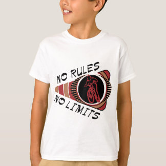 Camiseta BMX de ciclo ningunas reglas ningunos límites