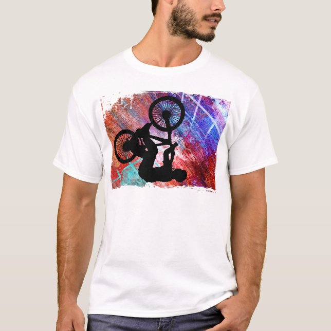 Camiseta BMX en Grunge oxidado (Anverso)