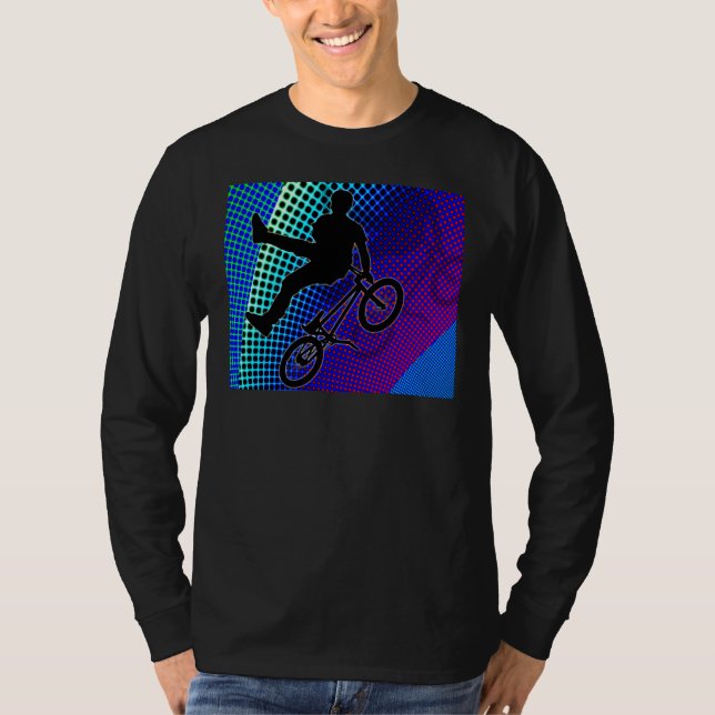Camiseta BMX en la carpa de la película del fractal (Anverso)