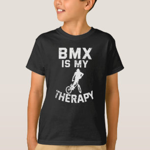 Camiseta BMX es mi terapia divertida compensación de cicli