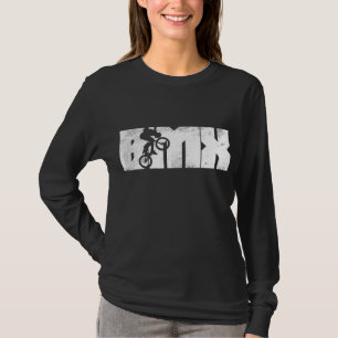 Camiseta BMX Letters Bike Stunt Flatland Ciclismo Bic