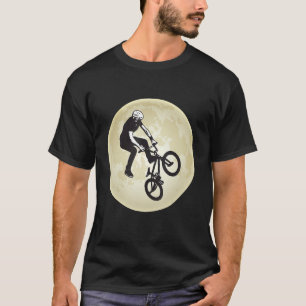 Camiseta BMX Moon Motocross Street Bicycle Stunts BMX Bike