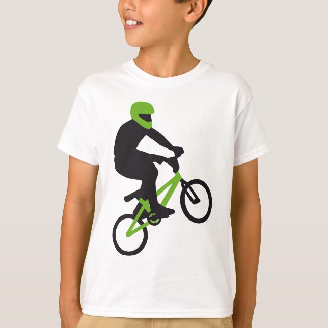 Camiseta BMX motero trick jump (Anverso)
