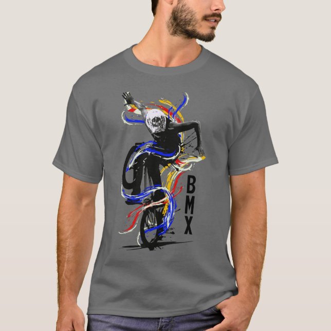 Camiseta Bmx Old School Bike Flatland (Anverso)