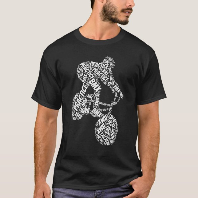 Camiseta Bmx Practicar Addicker Bmx Rider Silhouette (Anverso)