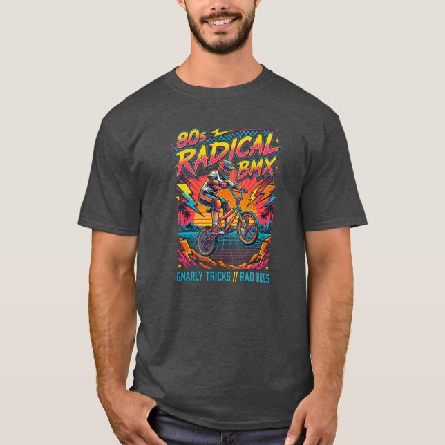 Camiseta BMX Radical de los 80 (Anverso)