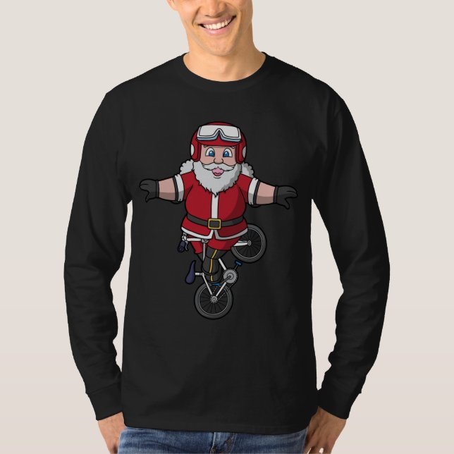 Camiseta BMX Santa Claus Bike Freestyle Cherry Picker Chris (Anverso)