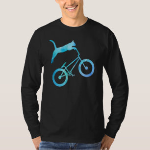 Camiseta Bmx Stunt Cat Montaña Bike Dirt Bike Funny Cat