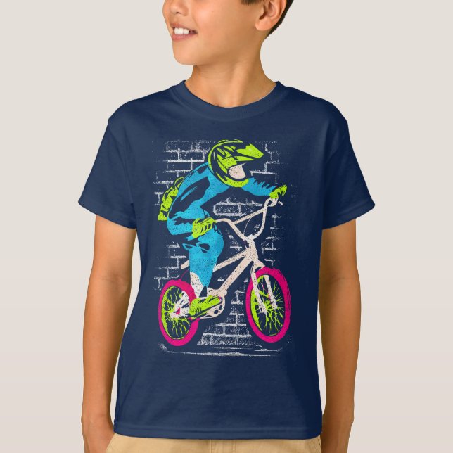 Camiseta Bmx T-Shirt - Bmx Bike - Bmx Shirt Graffiti (Anverso)