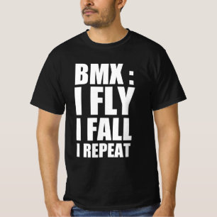 Camiseta Bmx: Vuelo, caigo, repito