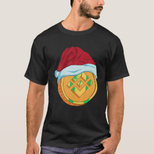 Camiseta Bnb Cyrptocurrency Navidades Santa Hat Xmas Digita