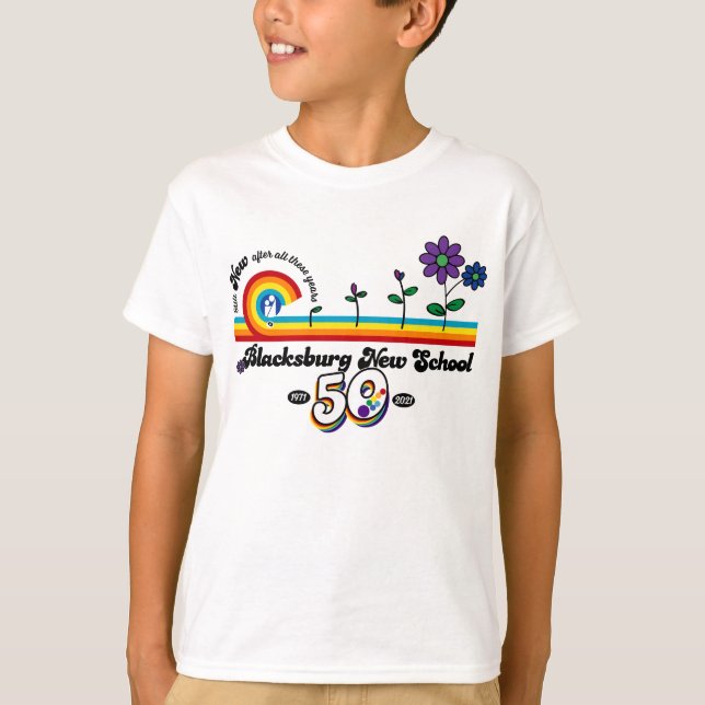 Camiseta BNS celebra 50.º Tee Básico para Niños (Anverso)