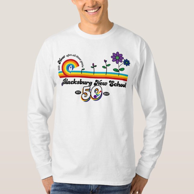 Camiseta BNS celebra el 50° Tee básico de manga larga (Anverso)