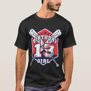 Camiseta Bo, partido de cumpleaños del beisbol de 13 años