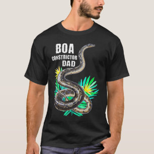 Camiseta Boa Constrictor Papá Hojas Tropicales Serpiente