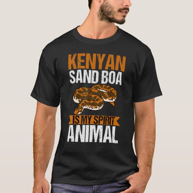 Camiseta Boa de arena keniana es mi dueño de serpiente anim (Anverso)