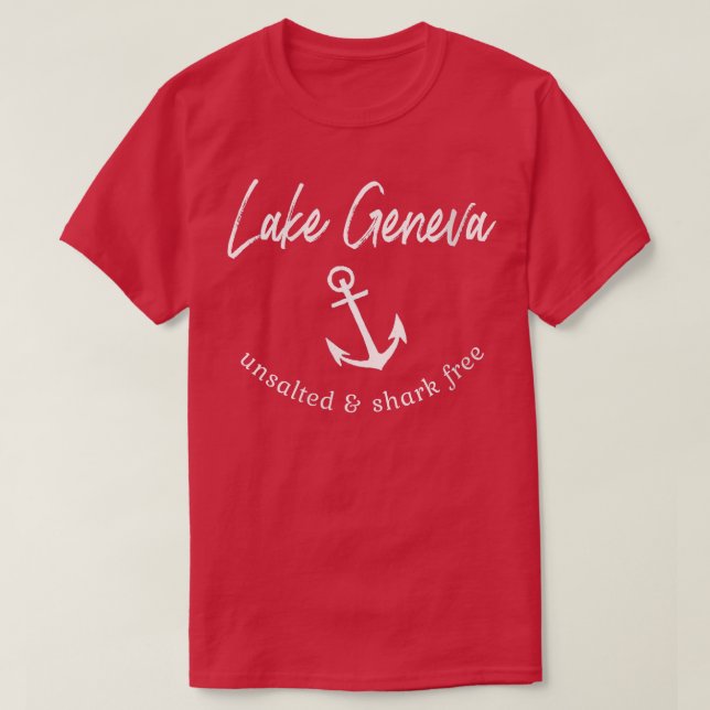 Camiseta Boa de bote libre de tiburones sin sal en el lago  (Diseño del anverso)