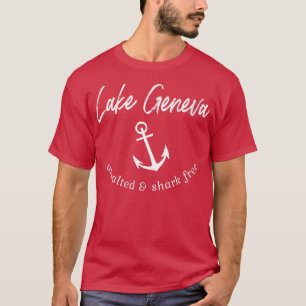Camiseta Boa de bote libre de tiburones sin sal en el lago 