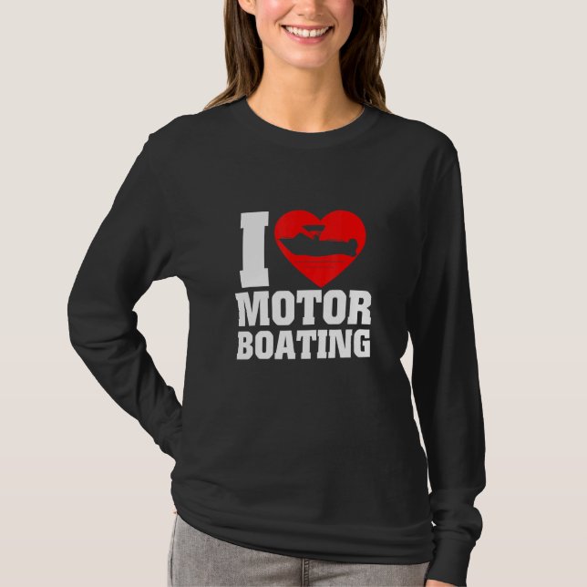 Camiseta Boáquer I Love Motor Boating (Anverso)
