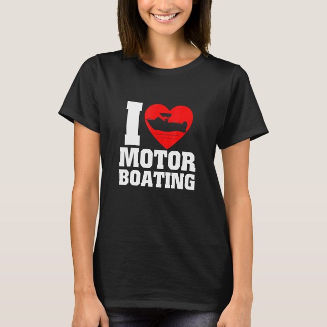 Camiseta Boáquer I Love Motor Boating (Anverso)