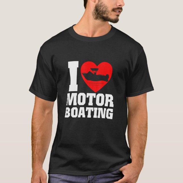 Camiseta Boáquer I Love Motor Boating (Anverso)