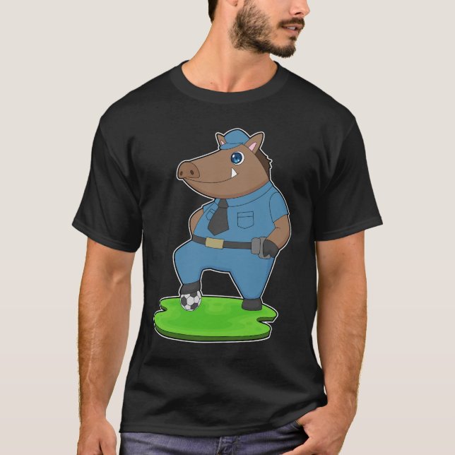 Camiseta Boar Cop Soccer Police (Anverso)