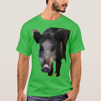 Camiseta Boar Hacer Arte Del Vector De Contacto Ocular