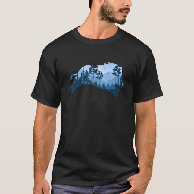 Camiseta Boar Hog Forest Silhouette (Anverso)