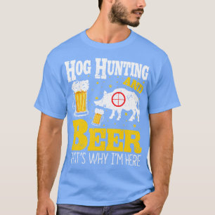 Camiseta Boar Hunter Beer Hog Huning
