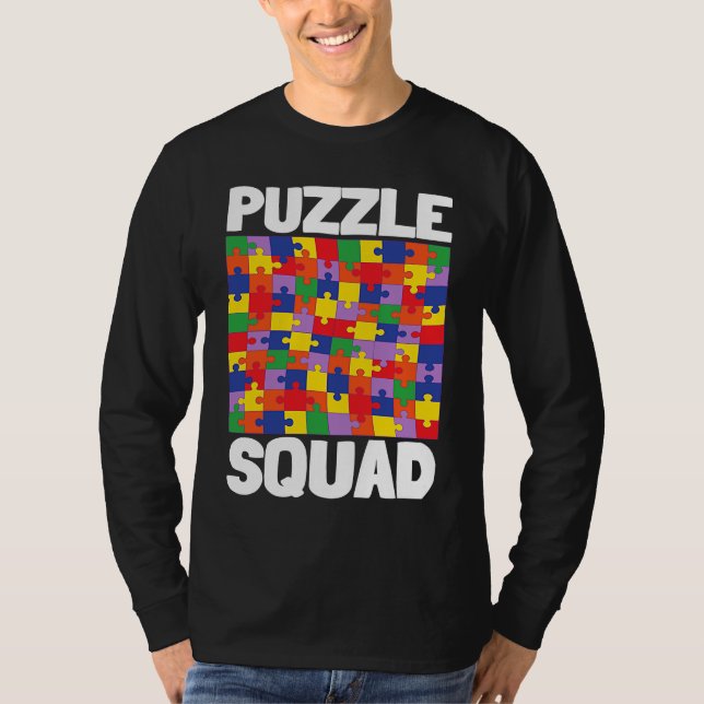 Camiseta Board Game And Tabletop Board Gamer  Puzzle Squad (Anverso)