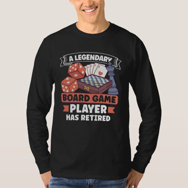 Camiseta Board Games Chess Board Game Player Gambling (Anverso)