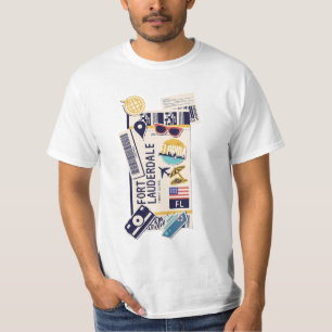CAMISETA BOARDING PASS FORT LAUDERDALE FLORIDA USA