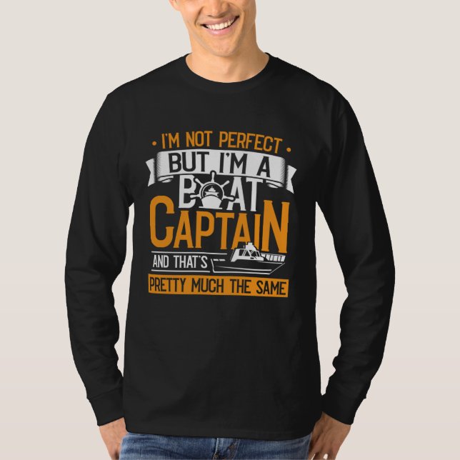 Camiseta Boat Captain Yacht Boating Accessories for Men (Anverso)