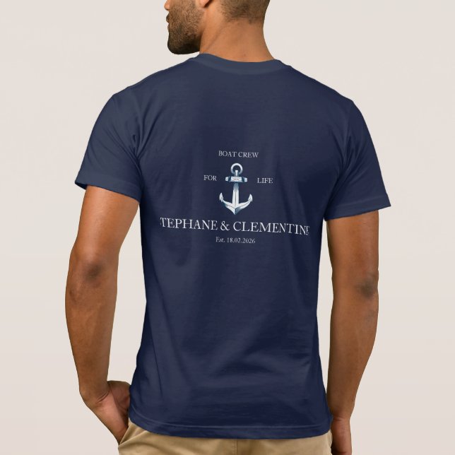Camiseta Boat crew for life (Reverso)