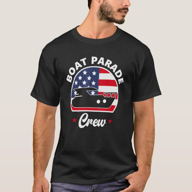 Camiseta Boat Parade Crew Boating 4th Of July Boater (Anverso)