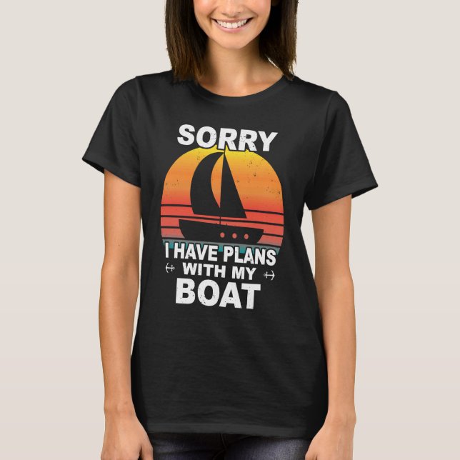 Camiseta boater captain sailing ship sailor saying boating  (Anverso)